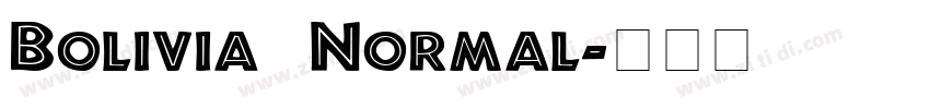 Bolivia Normal字体转换 Bolivia Normal字体转换